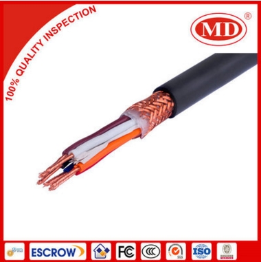 生产供应 RVVP 6X0.2六芯屏蔽电子线 国标高温屏蔽线